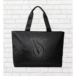 NEW Victoria’s Secret Shine VS Tote Travel Bag Handbag Rhinestone Holiday 2024